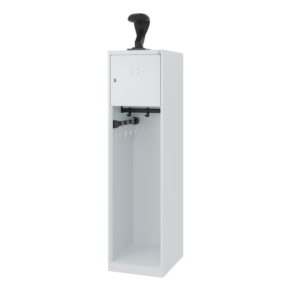 Productafbeelding nr. 5: C+P brandweerkast YOUNGSTER, vloerglijders, 1 compartiment, hxbxd 1.530 x 400 x 500 mm, lichtgrijs, met helmhouder