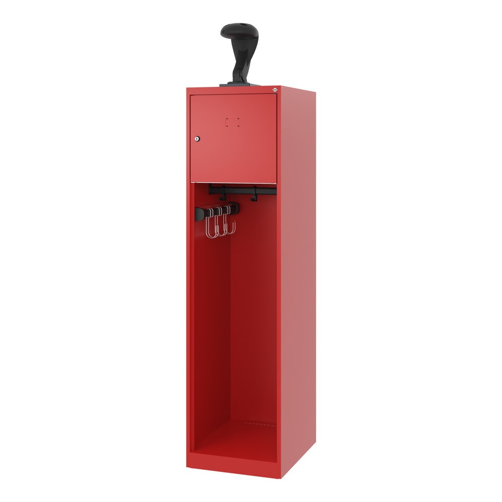 Productafbeelding nr. 5: C+P brandweerkast YOUNGSTER, vloerglijders, 1 compartiment, hxbxd 1.530 x 400 x 500 mm, vuurrood, met helmhouder
