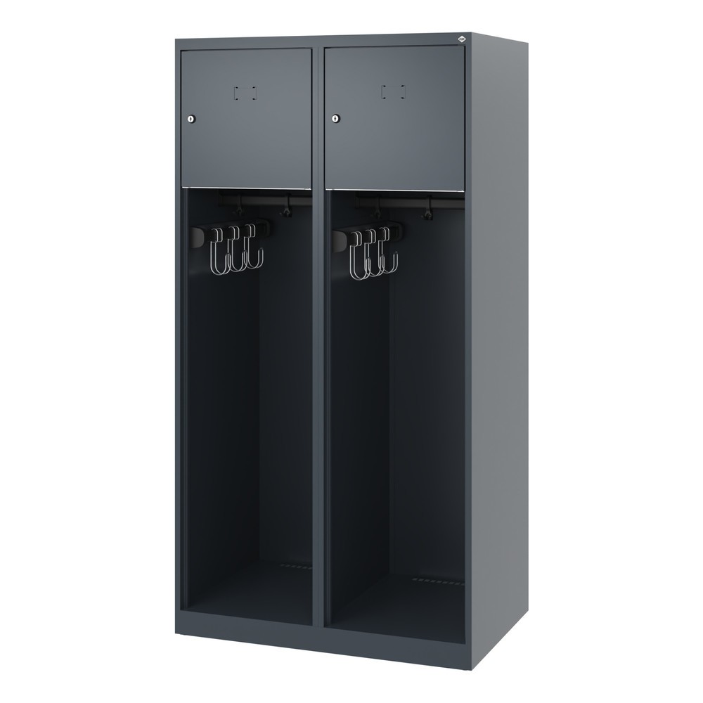 Productafbeelding nr. 5: C+P brandweerkast YOUNGSTER, vloerglijders, 2 compartimenten, hxbxd 1.530 x 800 x 500 mm, antracietgrijs