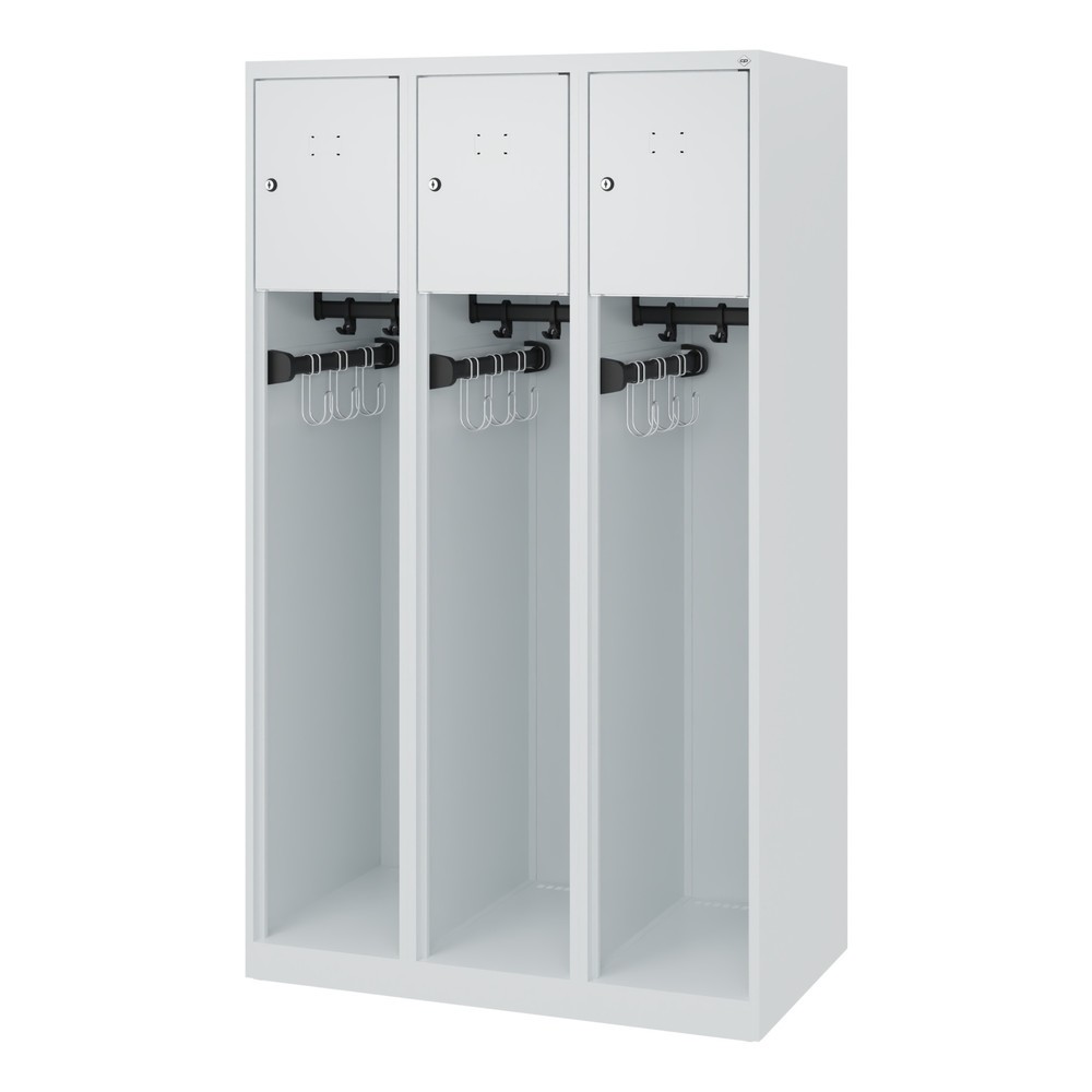 Productafbeelding nr. 5: C+P brandweerkast YOUNGSTER, vloerglijders, 3 compartimenten, hxbxd 1.530 x 900 x 500 mm, lichtgrijs