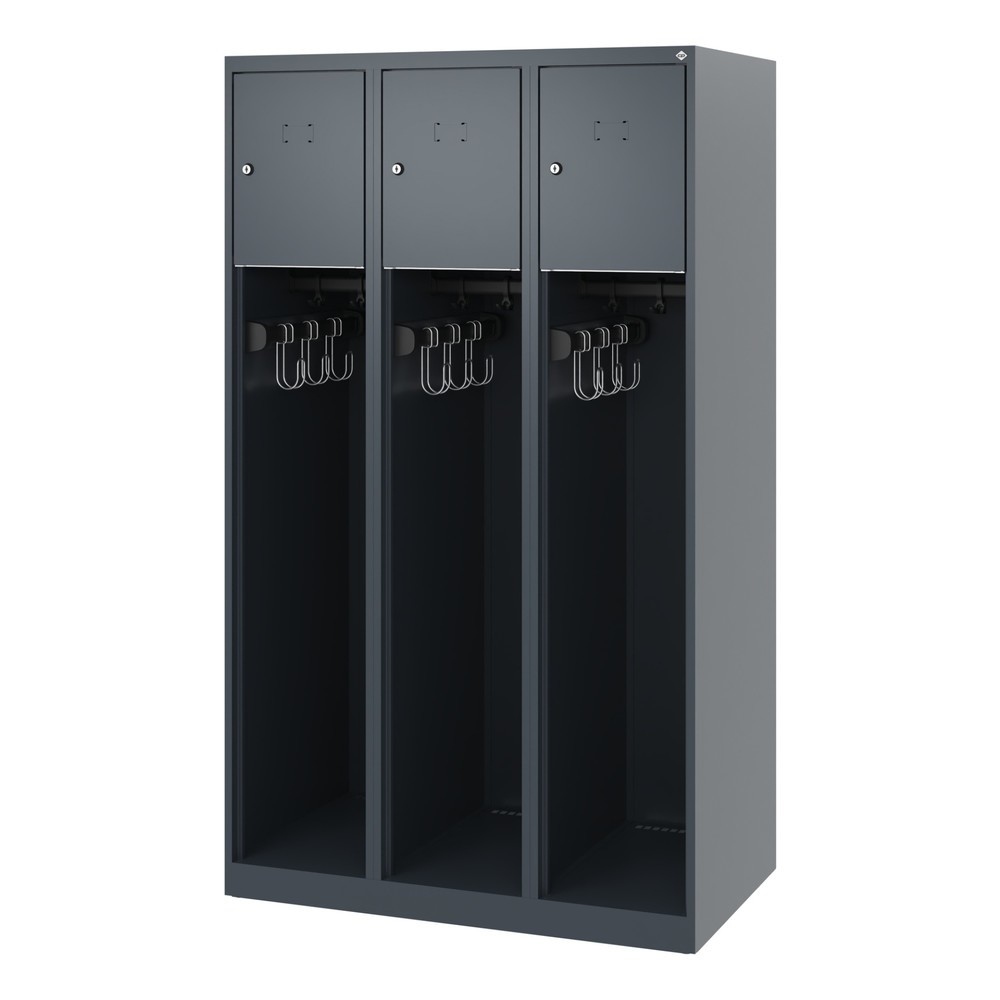 Productafbeelding nr. 5: C+P brandweerkast YOUNGSTER, vloerglijders, 3 compartimenten, hxbxd 1.530 x 900 x 500 mm, antracietgrijs