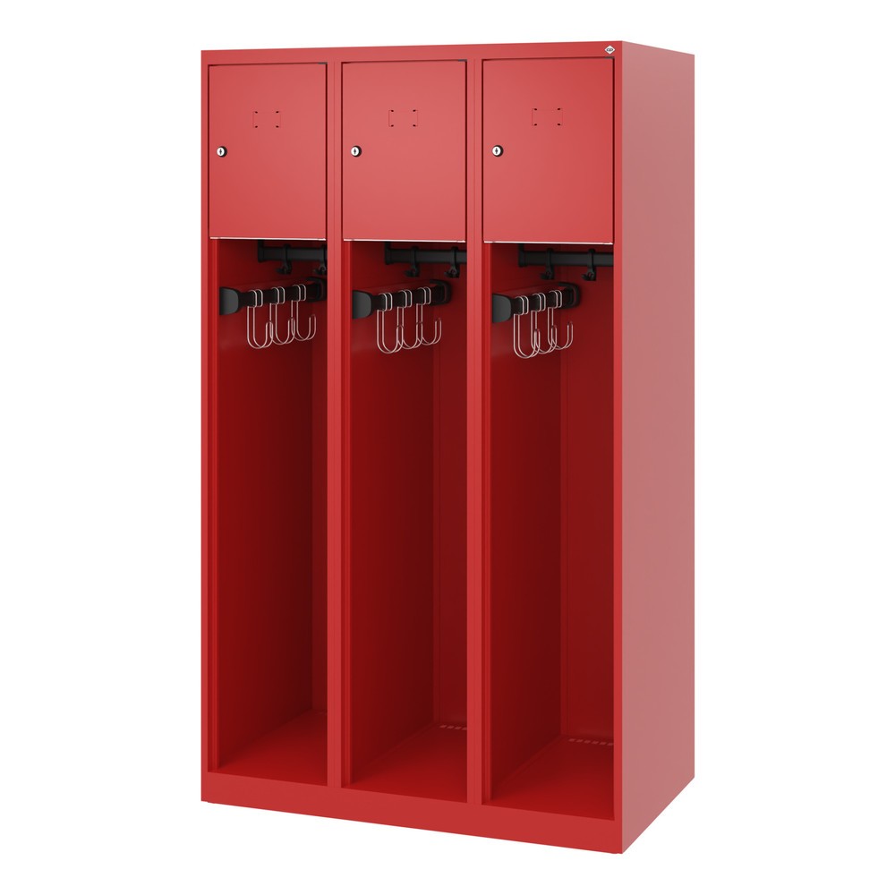 Productafbeelding nr. 5: C+P brandweerkast YOUNGSTER, vloerglijders, 3 compartimenten, hxbxd 1.530 x 900 x 500 mm, vuurrood