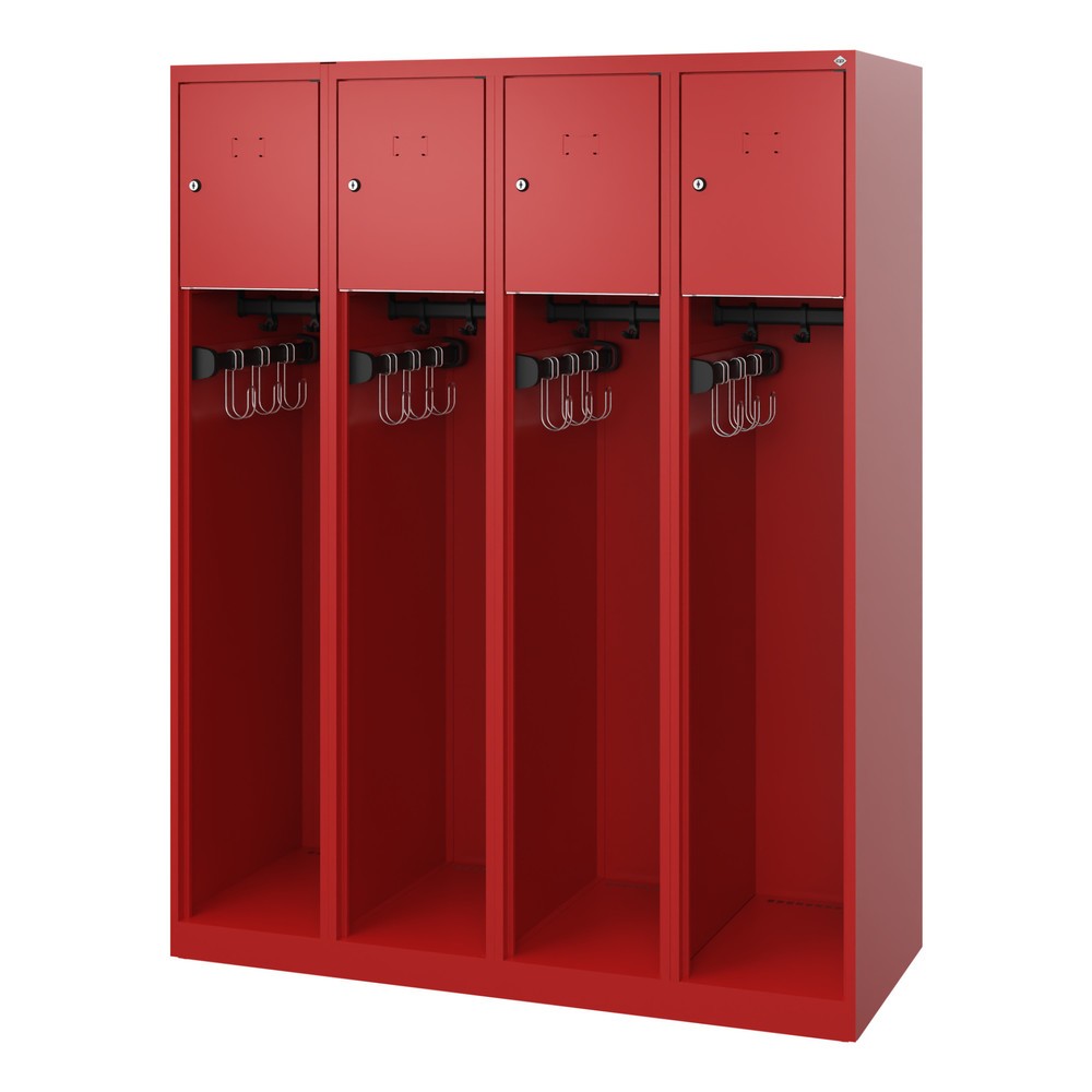 Productafbeelding nr. 4: C+P brandweerkast YOUNGSTER, vloerglijders, 4 compartimenten, hxbxd 1.530 x 1.200 x 500 mm, vuurrood