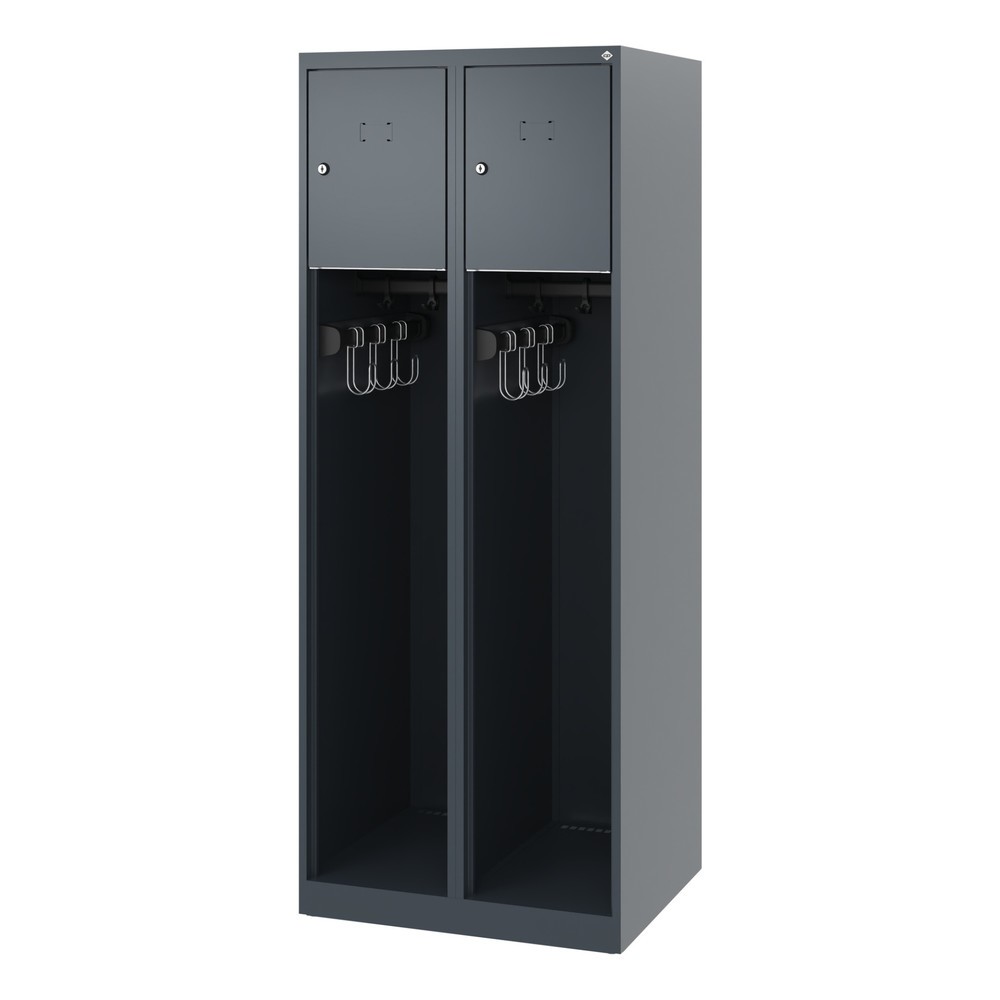 Productafbeelding nr. 5: C+P brandweerkast YOUNGSTER, vloerglijders, 2 compartimenten, hxbxd 1.530 x 600 x 500 mm, antracietgrijs