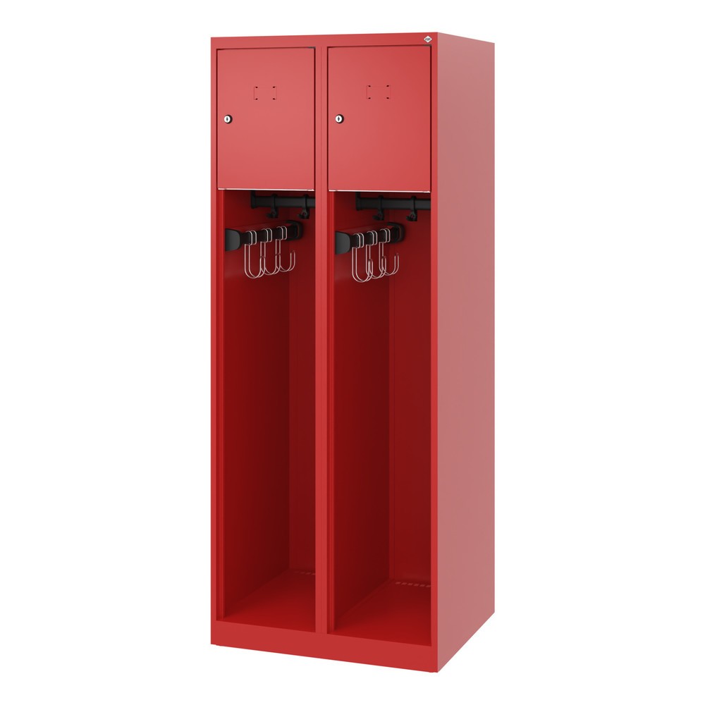 Productafbeelding nr. 5: C+P brandweerkast YOUNGSTER, vloerglijders, 2 compartimenten, hxbxd 1.530 x 600 x 500 mm, vuurrood