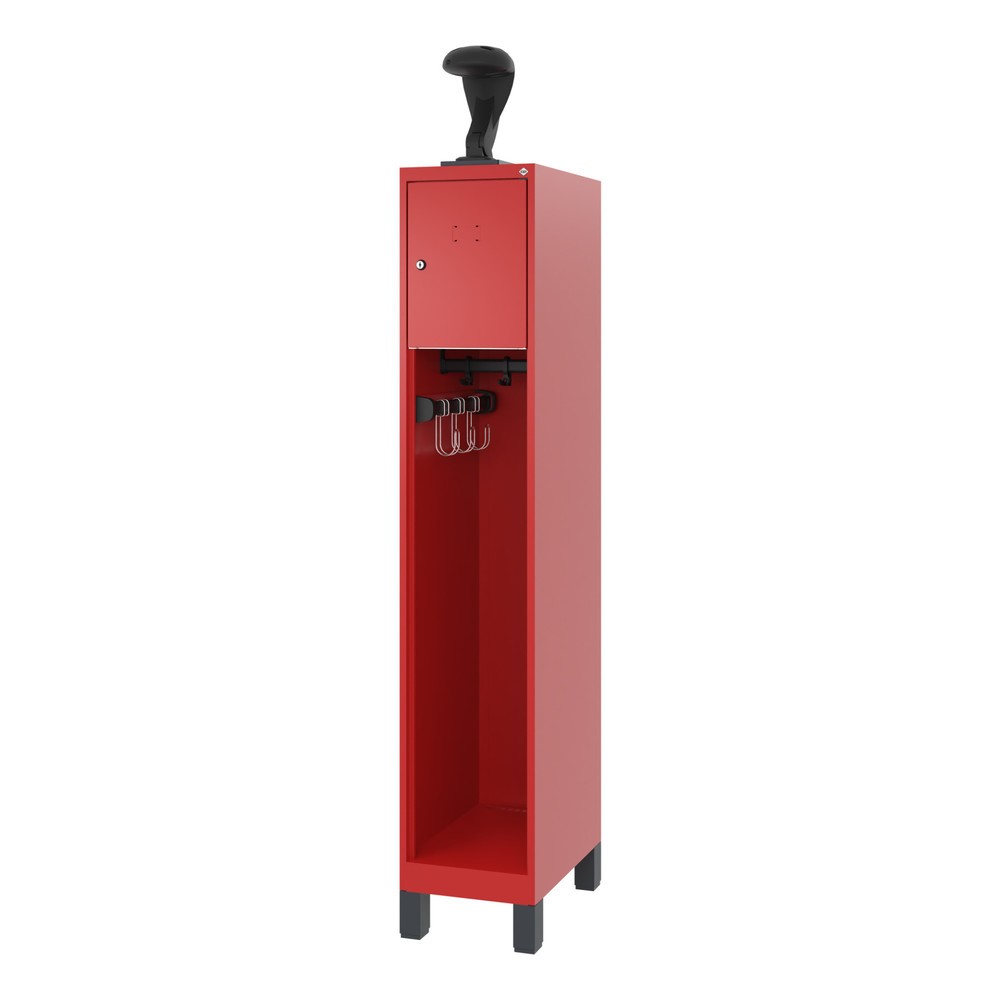 Productafbeelding nr. 5: C+P brandweerkast YOUNGSTER, voeten, 1 compartiment, hxbxd 1.530 x 300 x 500 mm, vuurrood, met helmhouder