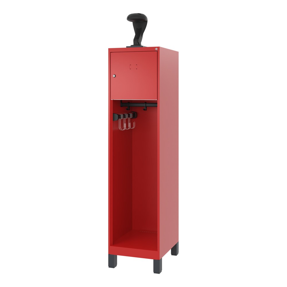 Productafbeelding nr. 5: C+P brandweerkast YOUNGSTER, voeten, 1 compartiment, hxbxd 1.530 x 400 x 500 mm, vuurrood, met helmhouder