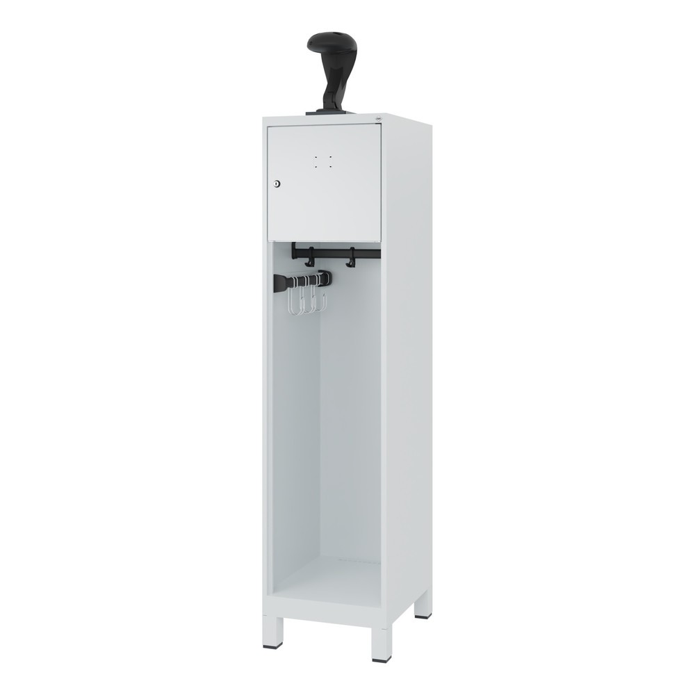 Productafbeelding nr. 5: C+P brandweerkast YOUNGSTER, voeten, 1 compartiment, hxbxd 1.530 x 400 x 500 mm, lichtgrijs, met helmhouder