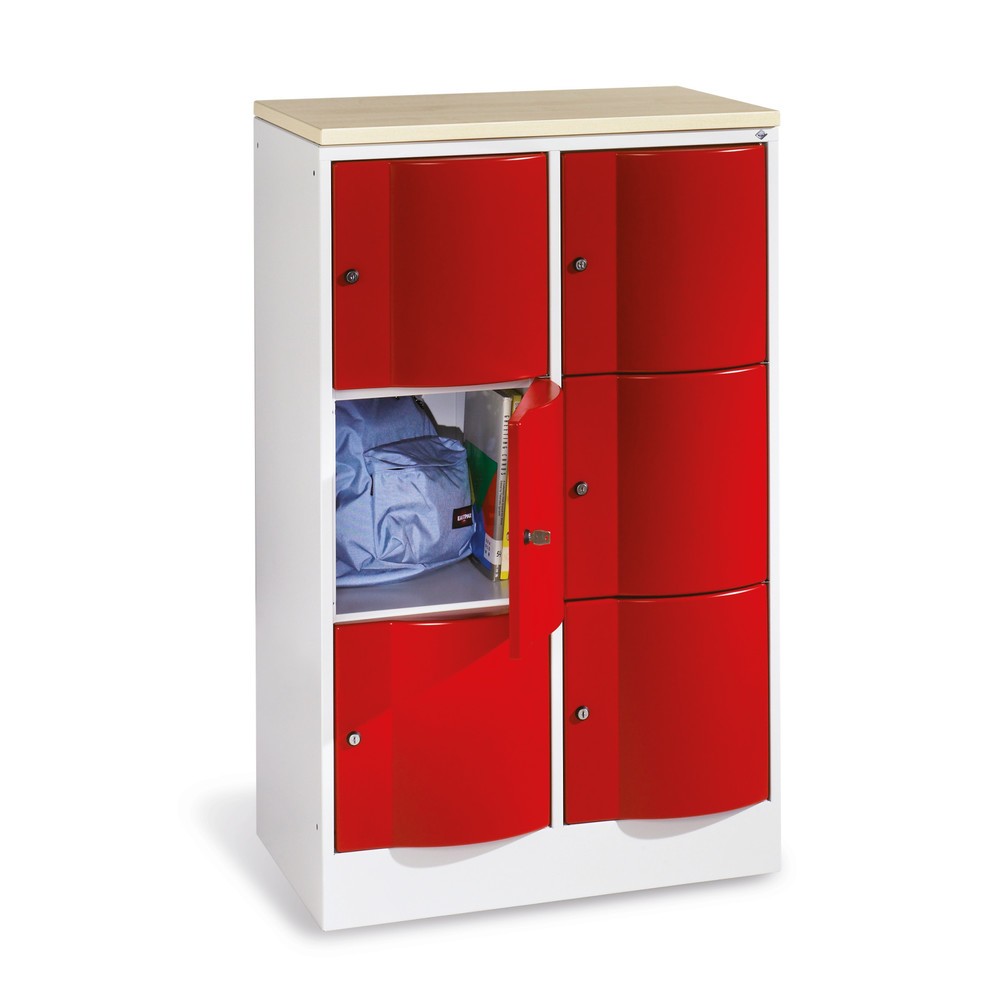 Locker C+P met vandalismebestendige deuren, 2 x 5 vakken, hxbxd 1.950 x 770 x 540 mm