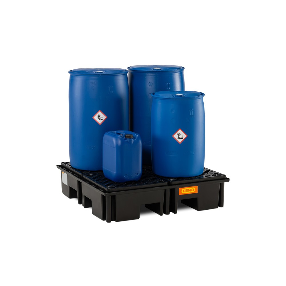 Productafbeelding nr. 2: Palletlekbak CEMO 220/4, voor 1 pallet 1.200 x 1.200 mm, inhoud 220 l, incl. PE-rooster