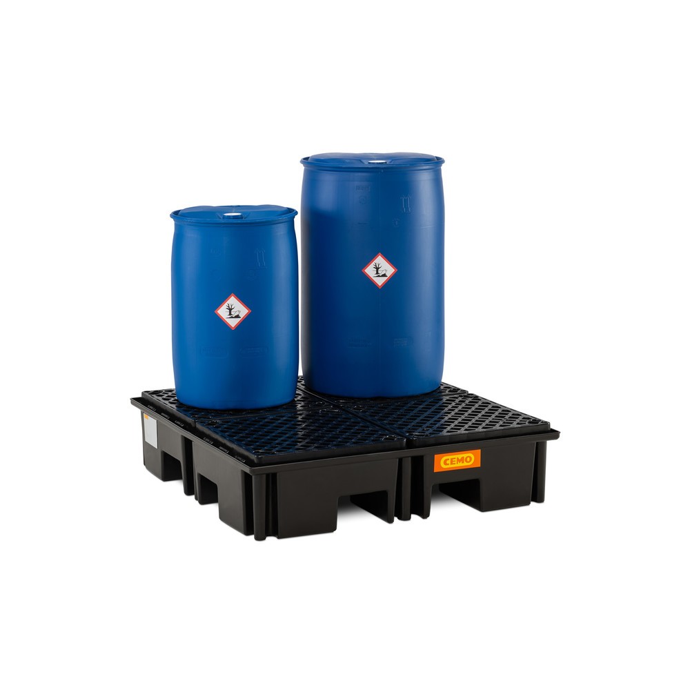 Productafbeelding nr. 4: Palletlekbak CEMO 220/4, voor 1 pallet 1.200 x 1.200 mm, inhoud 220 l, incl. PE-rooster