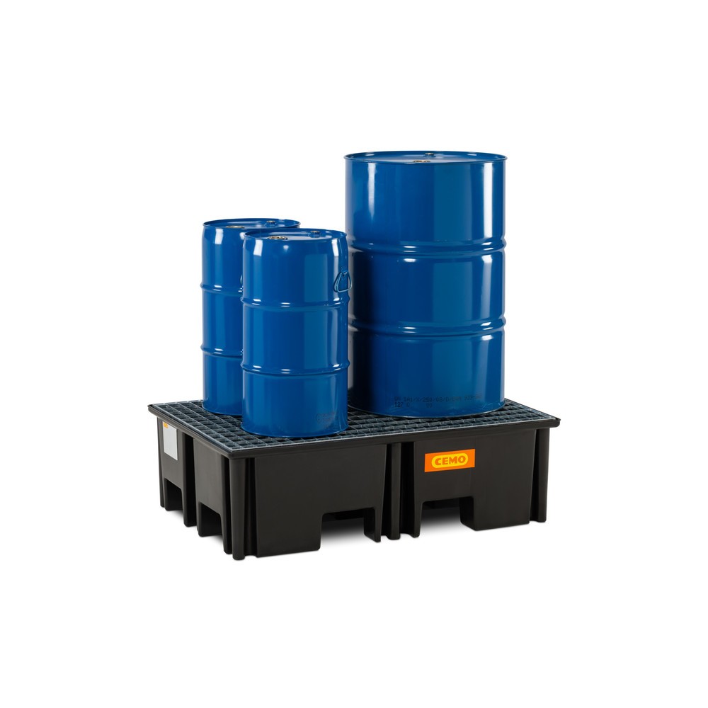 Productafbeelding nr. 2: CEMO palletlekbak 220/2, voor 1 pallet 1.200 x 800 mm, inhoud 220 l, incl. stalen roosterlegbord