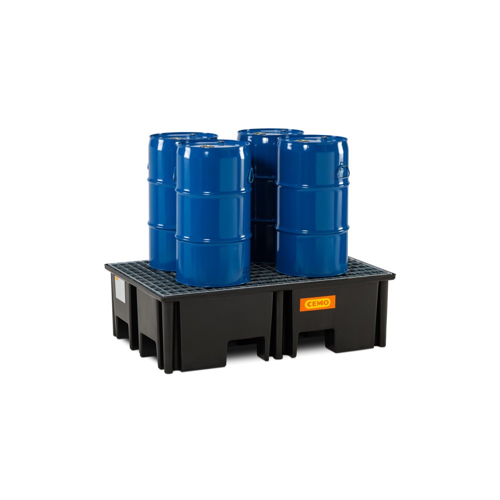 Productafbeelding nr. 4: CEMO palletlekbak 220/2, voor 1 pallet 1.200 x 800 mm, inhoud 220 l, incl. stalen roosterlegbord