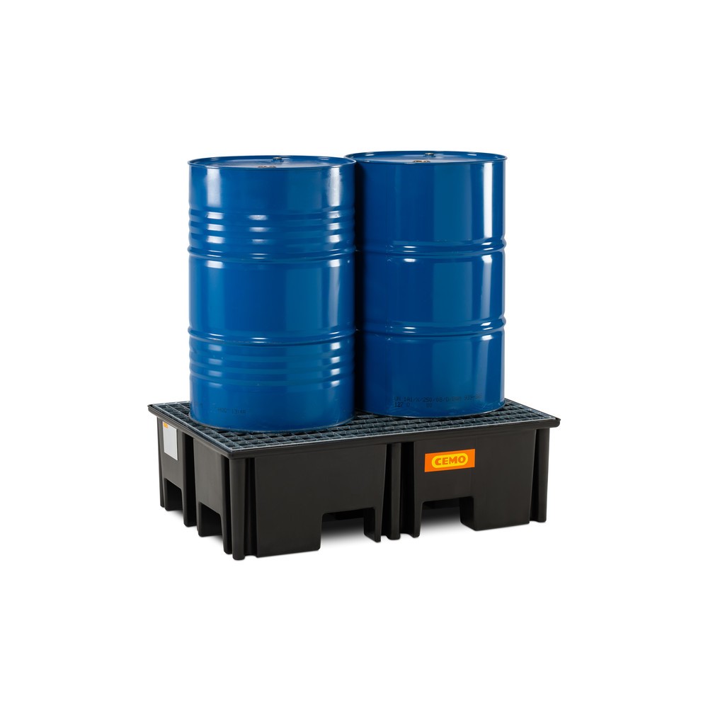 Productafbeelding nr. 5: CEMO palletlekbak 220/2, voor 1 pallet 1.200 x 800 mm, inhoud 220 l, incl. stalen roosterlegbord