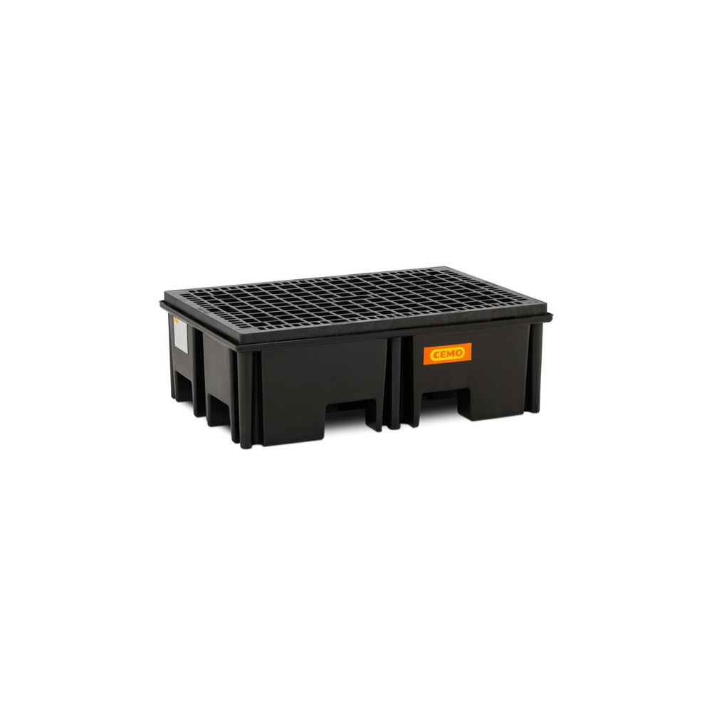 Product afbeelding: CEMO palletlekbak 220/2, voor 1 pallet 1.200 x 800 mm, inhoud 220 l, incl. PE-roosterlegbord