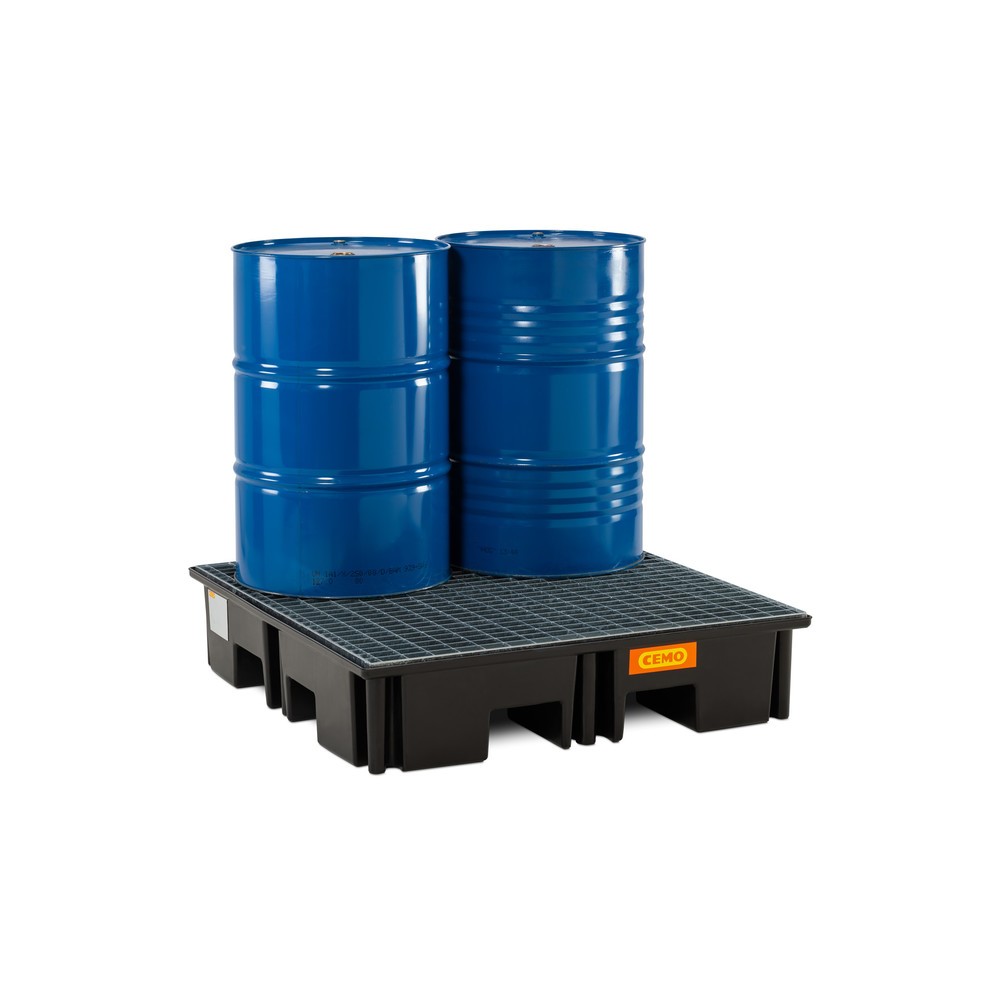 Productafbeelding nr. 3: CEMO palletlekbak 220/4, voor 1 pallet 1.200 x 1.200 mm, inhoud 220 l, incl. stalen roosterlegbord
