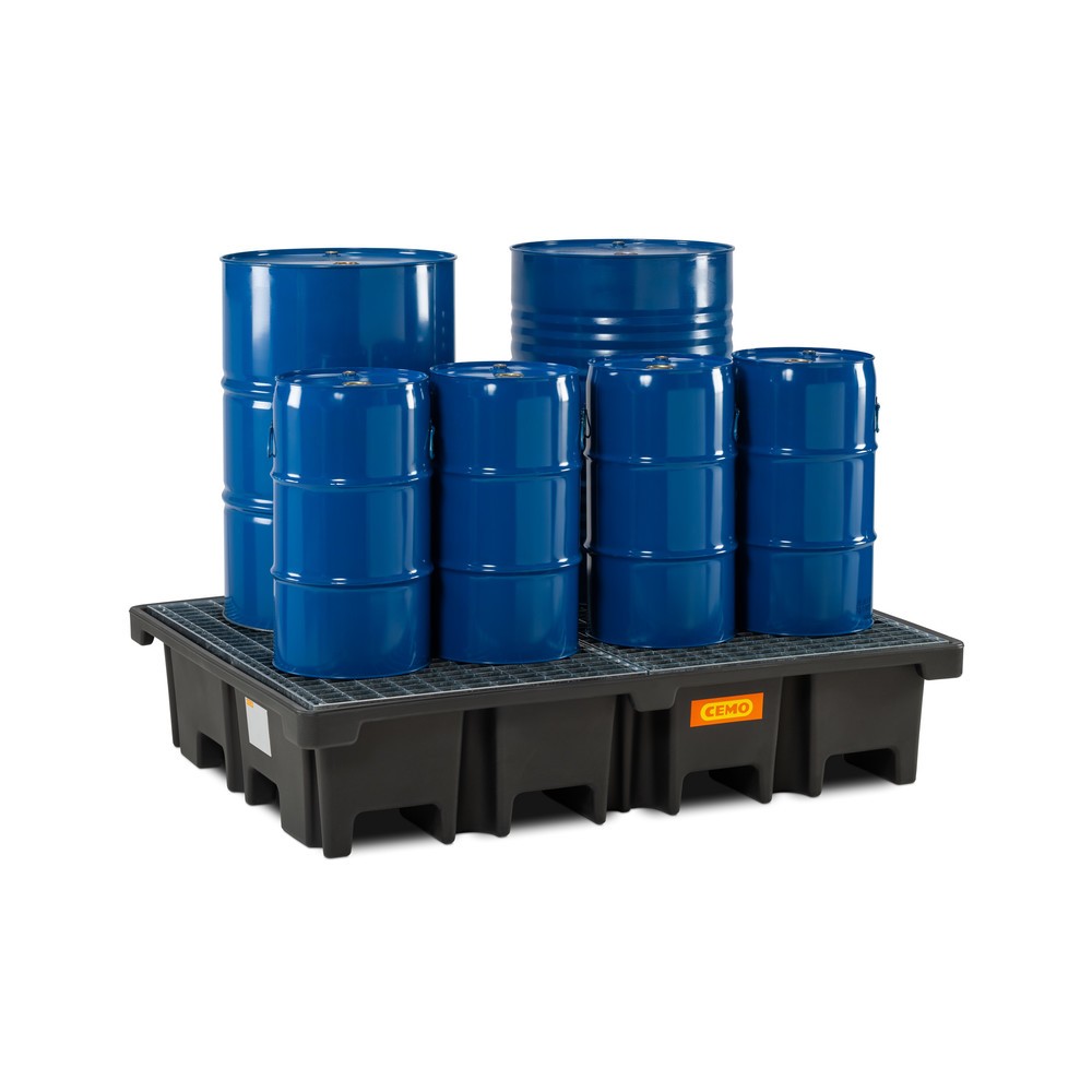 Productafbeelding nr. 2: Palletlekbak CEMO 425/4, voor 2 pallets 1.200 x 800 mm dwars, inhoud 425 l, incl. stalen rooster