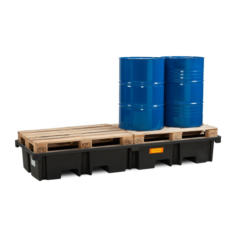 Productafbeelding nr. 3: Palletlekbak CEMO 425/4e, voor 2 pallets 1.200 x 800 mm in de lengte, inhoud 425 l, zonder rooster