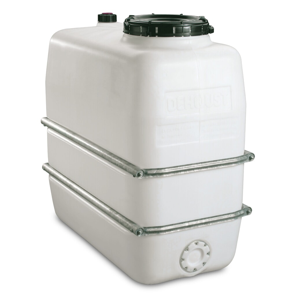 Product afbeelding: Chemicaliëntank met bandages van plaatstaal, 1.100 liter
