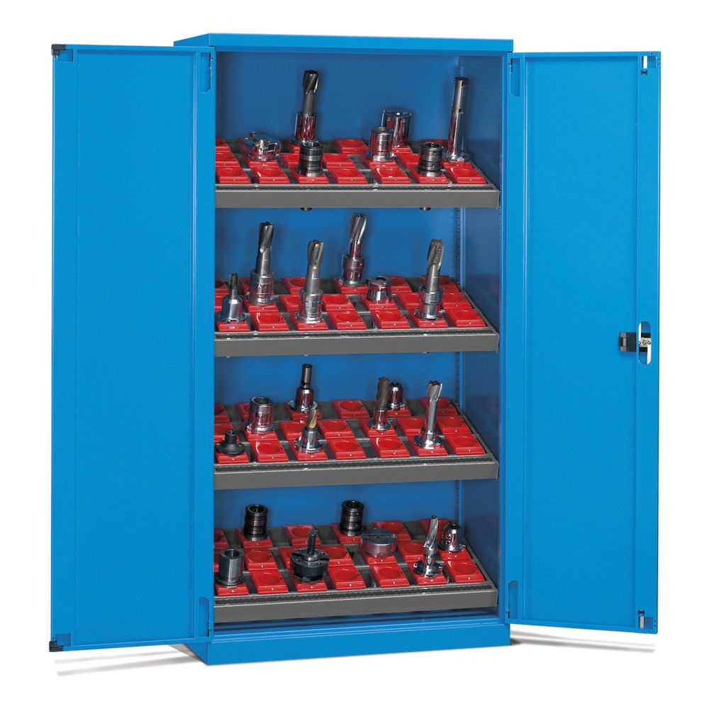 Product afbeelding: CNC gereedschapskast Fami PERFOM, 4 legborden, hxbxd 2.000 x 1.023 x 726 mm, 50 gereedschapshouders ISO 50, lichtblauw