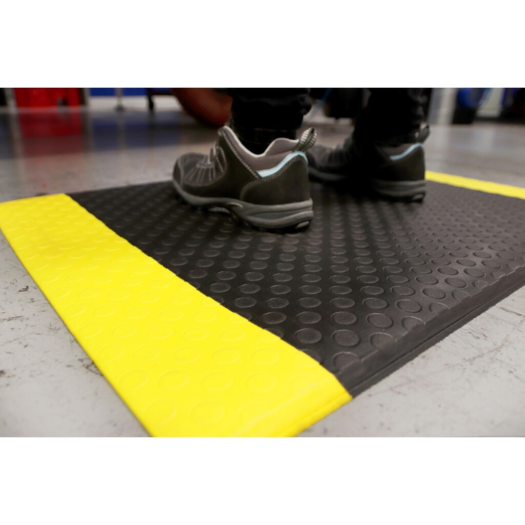 Antivermoeidheidsmat COBA Orthomat® Dot, 1-laags, zwart, bxl 900 x strekkende meter Product afbeelding: Antivermoeidheidsmat COBA Orthomat® Dot, 1-laags, zwart, bxl 900 x strekkende meter