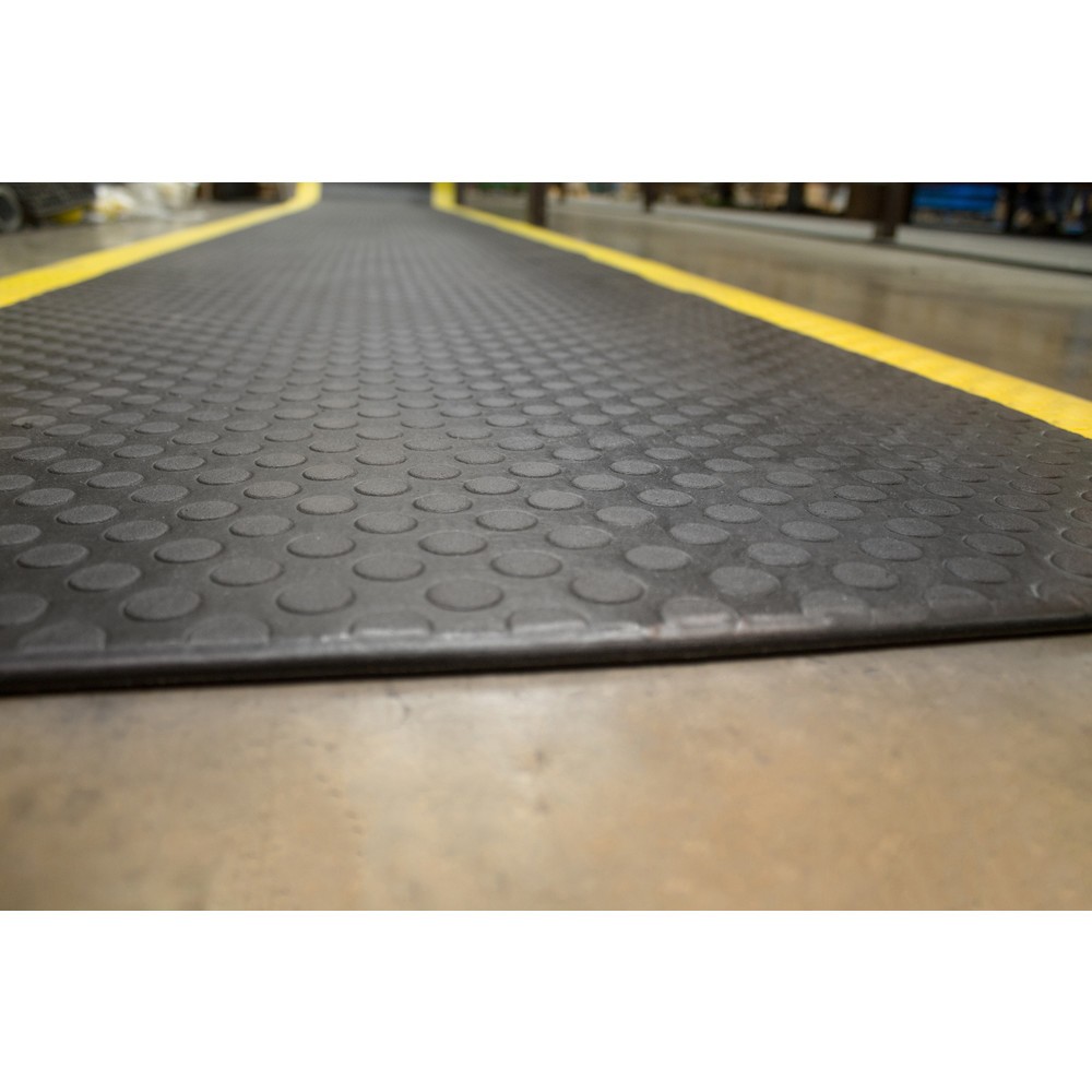 Productafbeelding nr. 5: Antivermoeidheidsmat COBA Orthomat® Dot, 1-laags, zwart / geel, bxl 900 x strekkende meter
