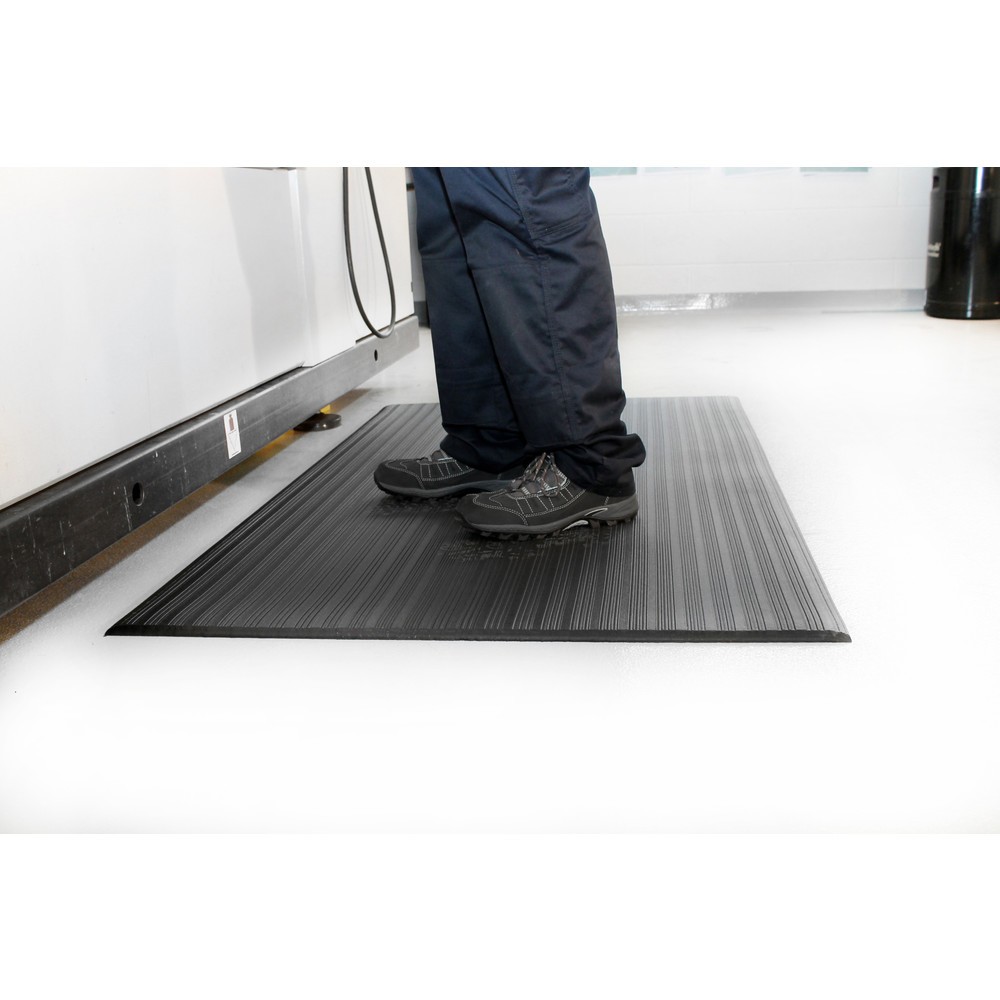 Product afbeelding: Antivermoeidheidsmat COBA Orthomat® Ribbed, 1-laags, grijs, bxl 600 x 900 mm