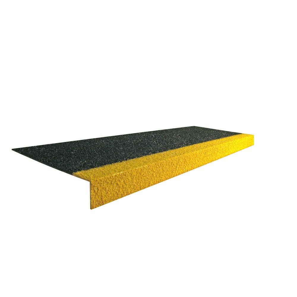 Product afbeelding: COBA COBAGRiP® Stair Tread antislip-traptredeprofiel, hxbxd 5,5 x 750 x 345 mm, zwart/geel