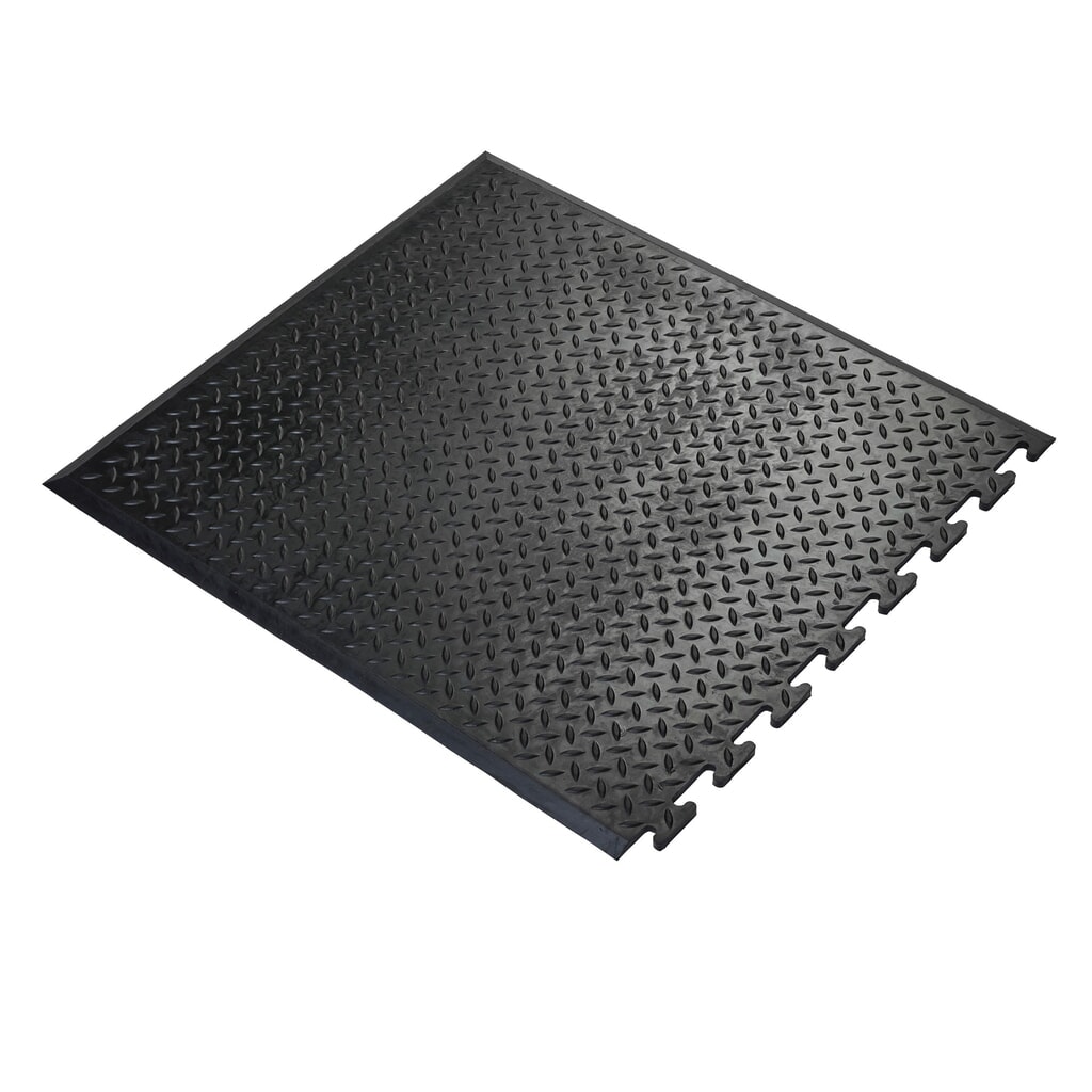 Product afbeelding: COBA Comfort-Lok werkplekmat, eindstuk, bxd 700 x 800 mm, zwart