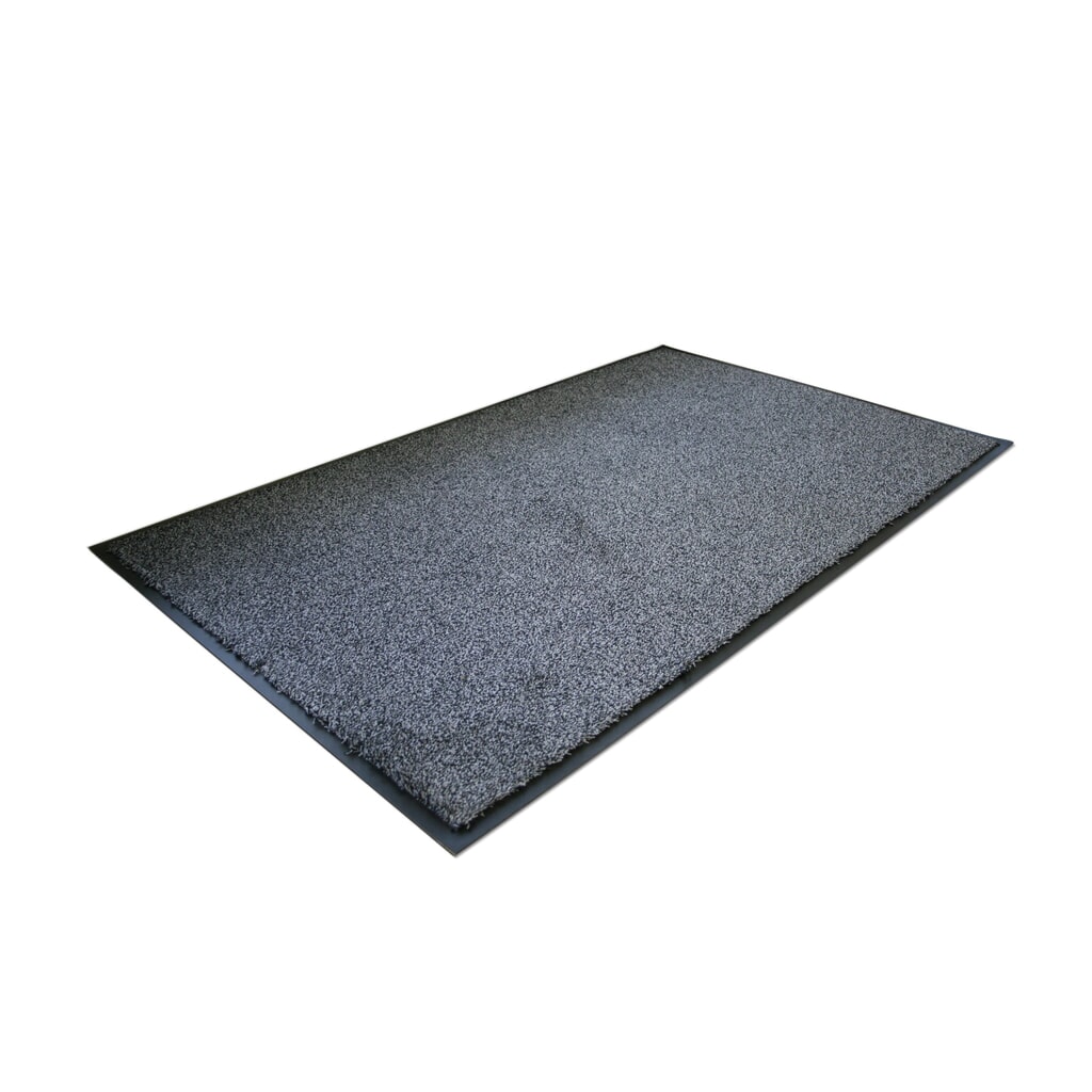COBA Deurmat van nylon, bxd 600 x 850 mm, zwart/grijs Product afbeelding: COBA Deurmat van nylon, bxd 600 x 850 mm, zwart/grijs