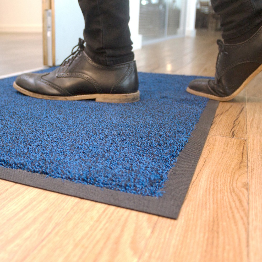 Productafbeelding nr. 3: COBA Deurmat van nylon, bxd 600 x 850 mm, zwart/blauw