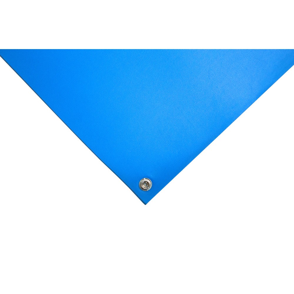 Productafbeelding nr. 2: COBA Set ESD-werkmatten van pvc met geleidende laag, bxd 1.200 x str.m, blauw