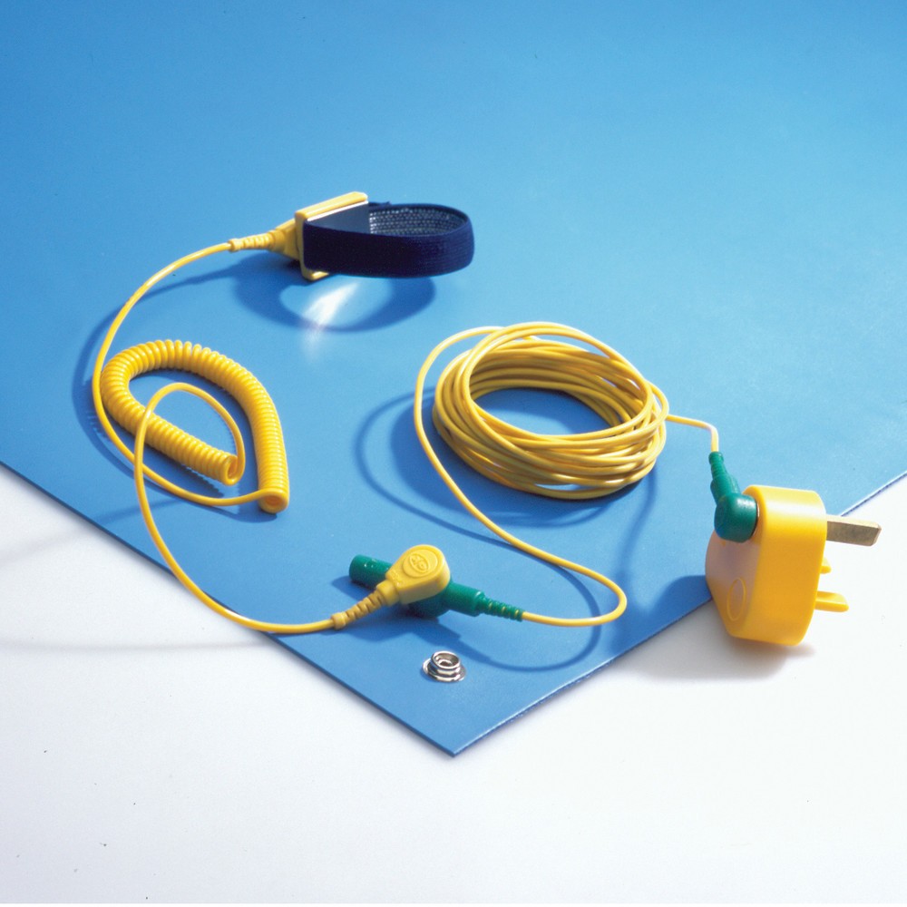 Productafbeelding nr. 3: COBA Set ESD-werkmatten van pvc met geleidende laag, bxd 1.200 x str.m, blauw