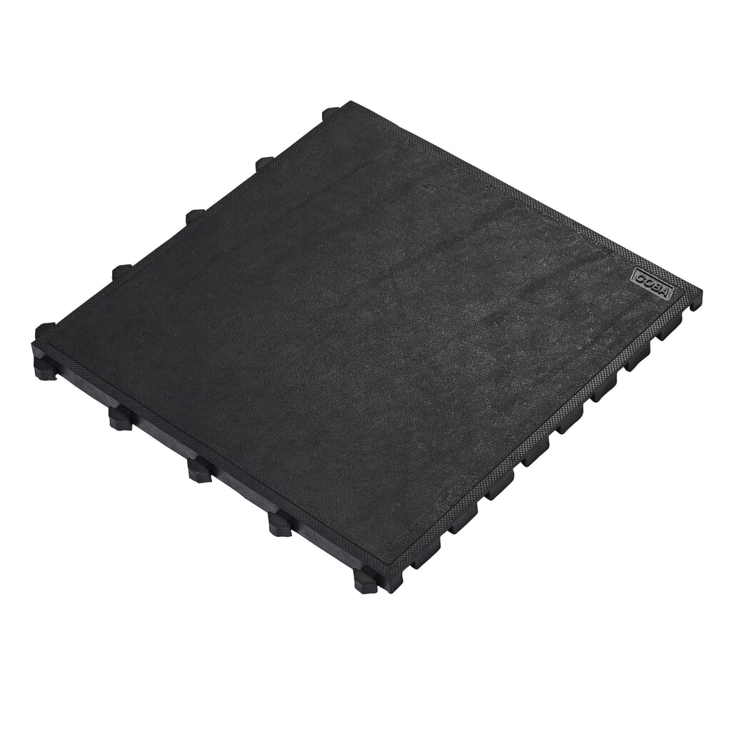COBA Fatigue Lock Premium antivermoeidheidsmat, gesloten, bxd 500 x 500 mm, zwart Product afbeelding: COBA Fatigue Lock Premium antivermoeidheidsmat, gesloten, bxd 500 x 500 mm, zwart