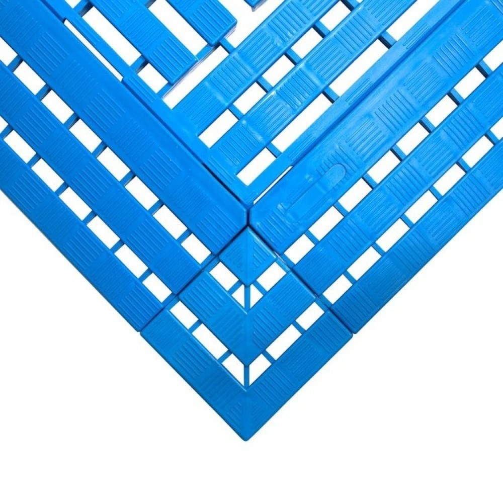 Productafbeelding nr. 1: COBA Hoek voor werkplekmat van PE, bxd 112 x 112 mm, blauw