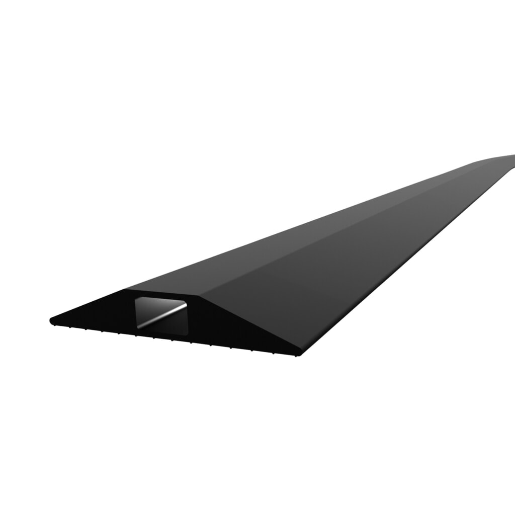 COBA Kabelbrug van pvc, hxb 11 x 3.000 mm, zwart Product afbeelding: COBA Kabelbrug van pvc, hxb 11 x 3.000 mm, zwart
