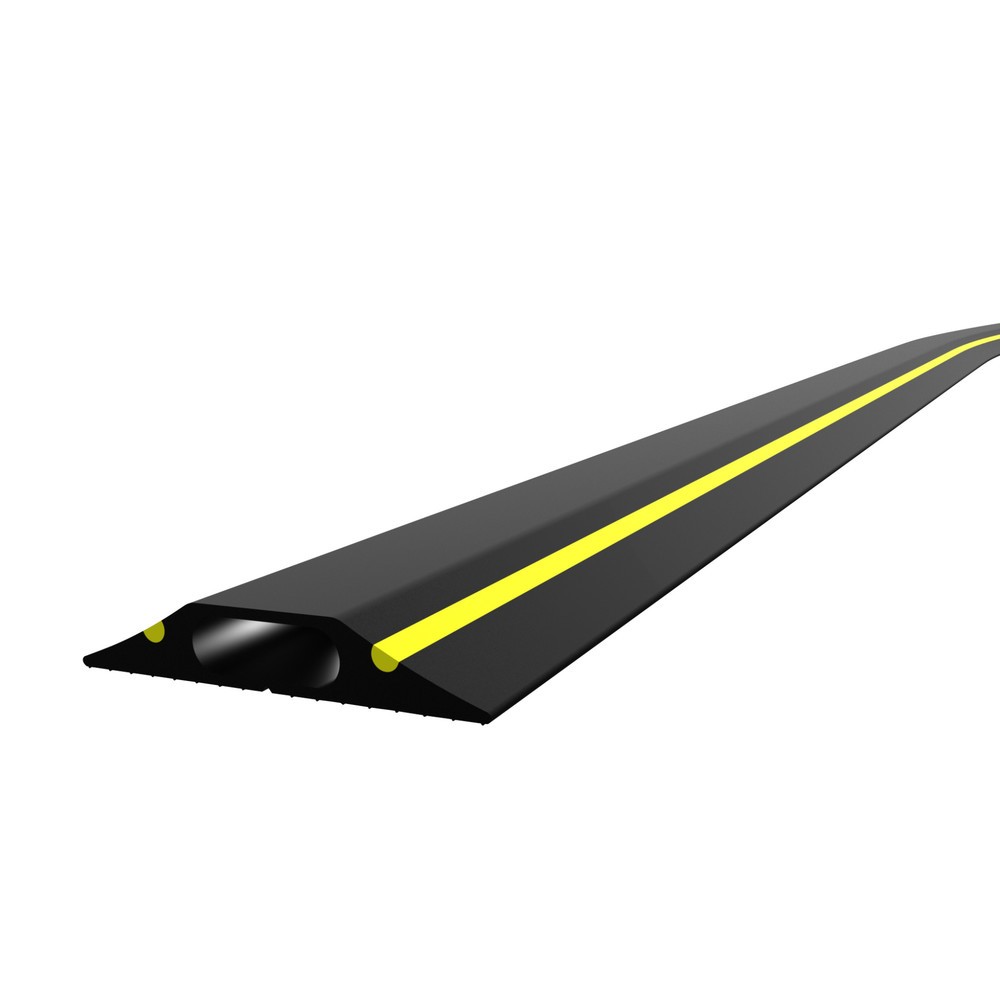 Product afbeelding: COBA Kabelbrug van pvc, hxb 14 x 3.000 mm, zwart/geel