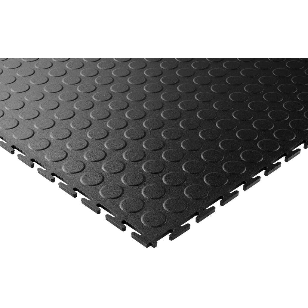 COBA PVC-vloertegels, noppenoptiek, bxd 500 x 500 mm, zwart Productafbeelding nr. 2: COBA PVC-vloertegels, noppenoptiek, bxd 500 x 500 mm, zwart