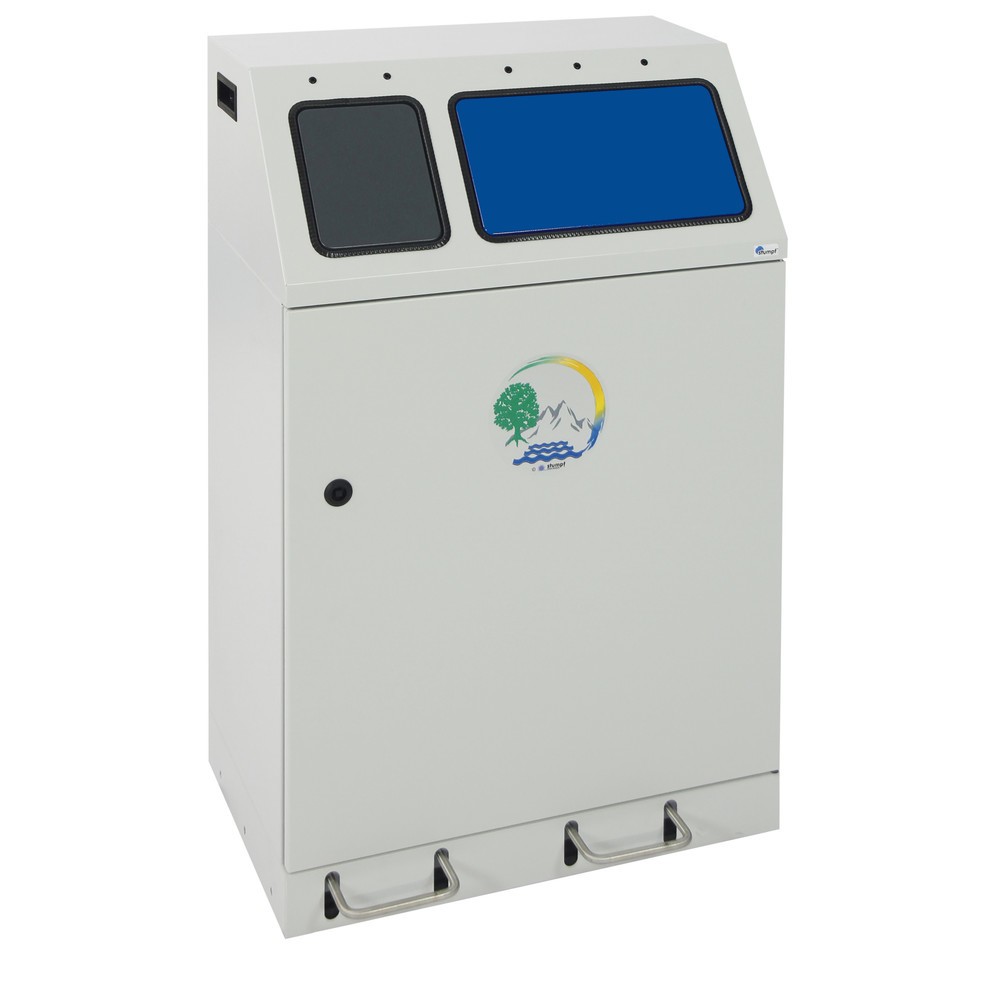 Product afbeelding: Compacte kringloopafvalbak met pedaal stumpf®, 1 x 30, 1 x 60 l
