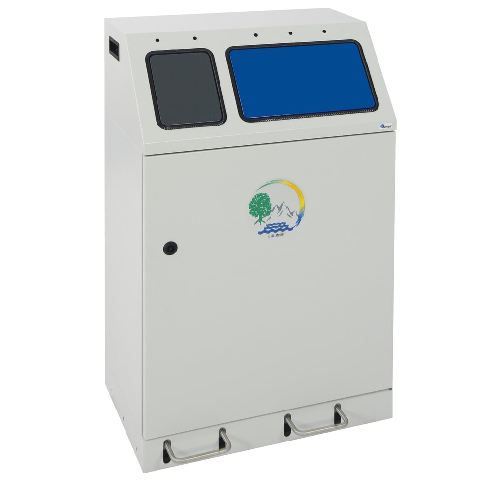 Compacte kringloopafvalbak met pedaal stumpf®, 1 x 30, 1 x 60 l Product afbeelding: Compacte kringloopafvalbak met pedaal stumpf®, 1 x 30, 1 x 60 l