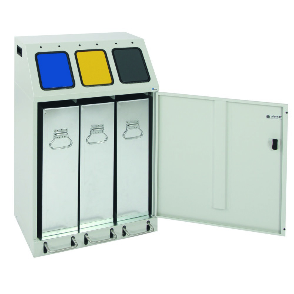 Productafbeelding nr. 3: Compacte kringloopafvalbak met pedaal stumpf®, 3 x 30 l