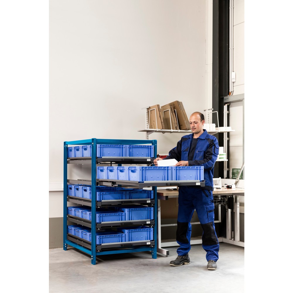 Productafbeelding nr. 2: Compacte uittrekstelling met 5 lades, vaklast 150 kg, hoogte 1.700 mm