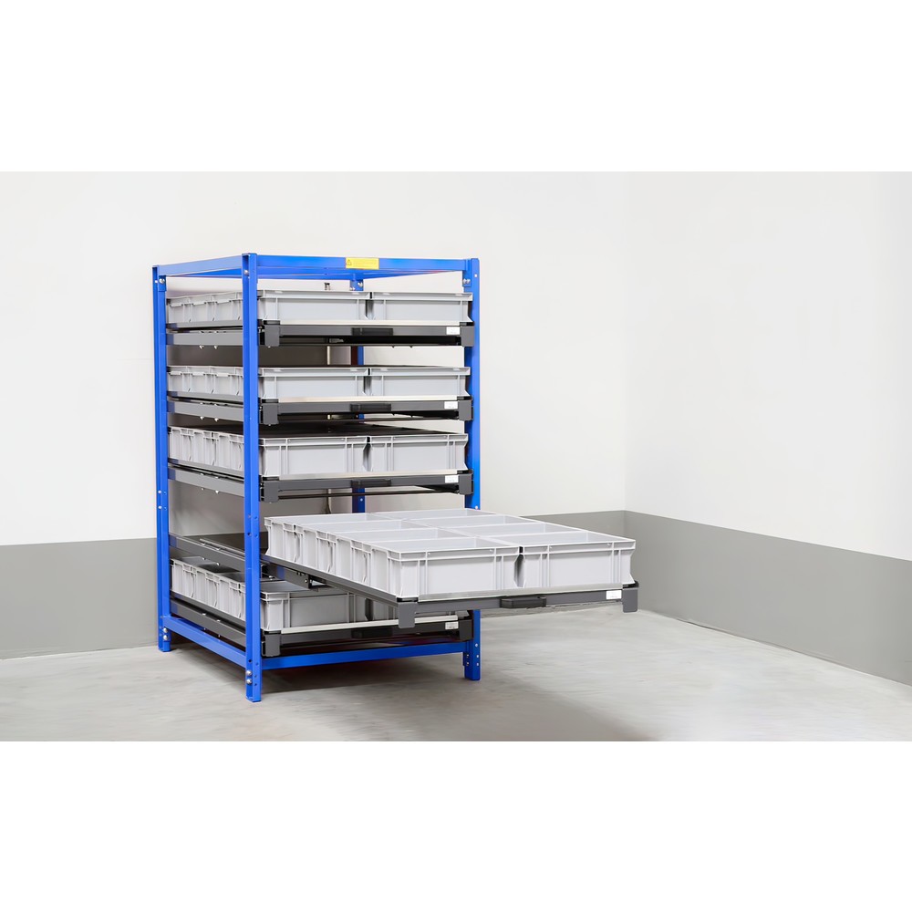 Productafbeelding nr. 4: Compacte uittrekstelling met 5 lades, vaklast 150 kg, hoogte 1.700 mm