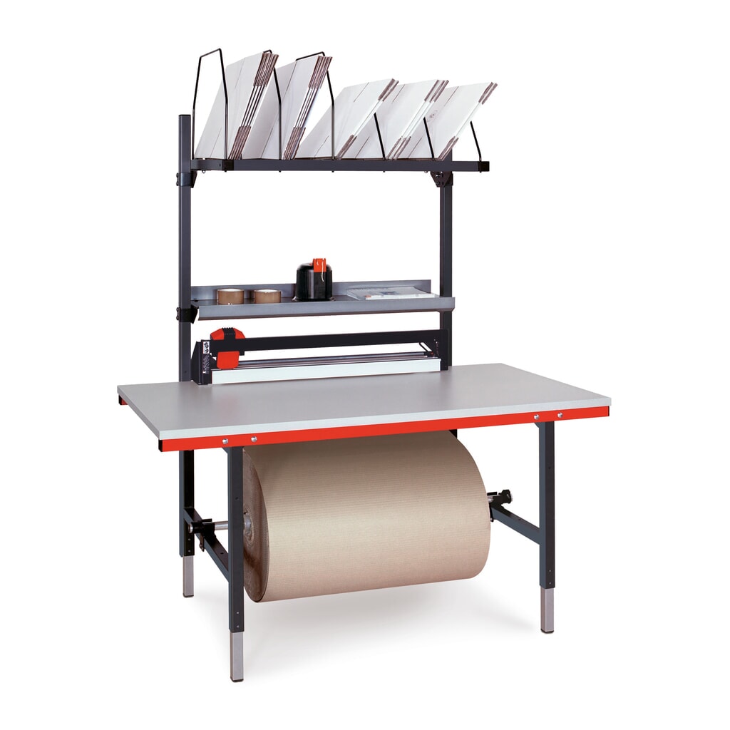 Rocholz handmatig in hoogte verstelbare paktafel SYSTEM 2000, compleet pakket met snijvoorziening, snijbreedte 1000 mm, hxbxd 690-960 x 1.600 x 800 mm Product afbeelding: Rocholz handmatig in hoogte verstelbare paktafel SYSTEM 2000, compleet pakket met snijvoorziening, snijbreedte 1000 mm, hxbxd 690-960 x 1.600 x 800 mm
