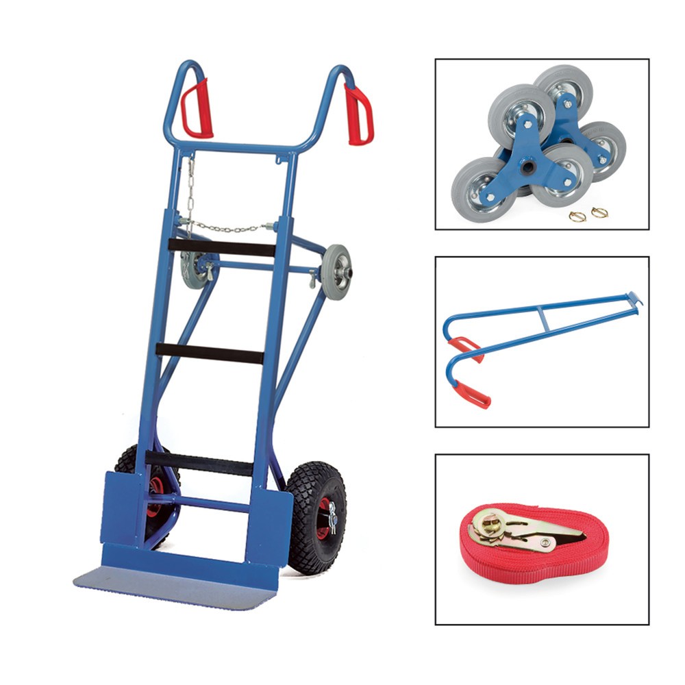 Product afbeelding: Complete set apparaatsteekwagen fetra®, draagvermogen 400 kg, steekplaat bxd 550 x 190 mm