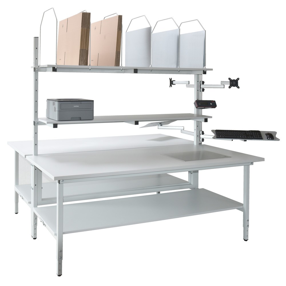 Productafbeelding nr. 2: Complete set dubbele paktafel Classic, hxbxd 700-950 x 1.600 x 1.840 mm