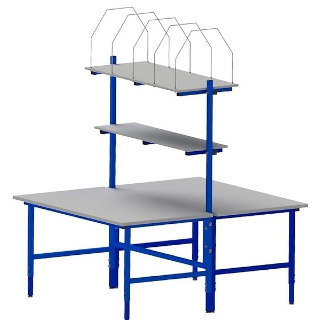 DAHMEN handmatig in hoogte verstelbare paktafel Classic, dubbelzijdig, complete set, hxbxd 700-950 x 1600 x 1.840 mm Product afbeelding: DAHMEN handmatig in hoogte verstelbare paktafel Classic, dubbelzijdig, complete set, hxbxd 700-950 x 1600 x 1.840 mm
