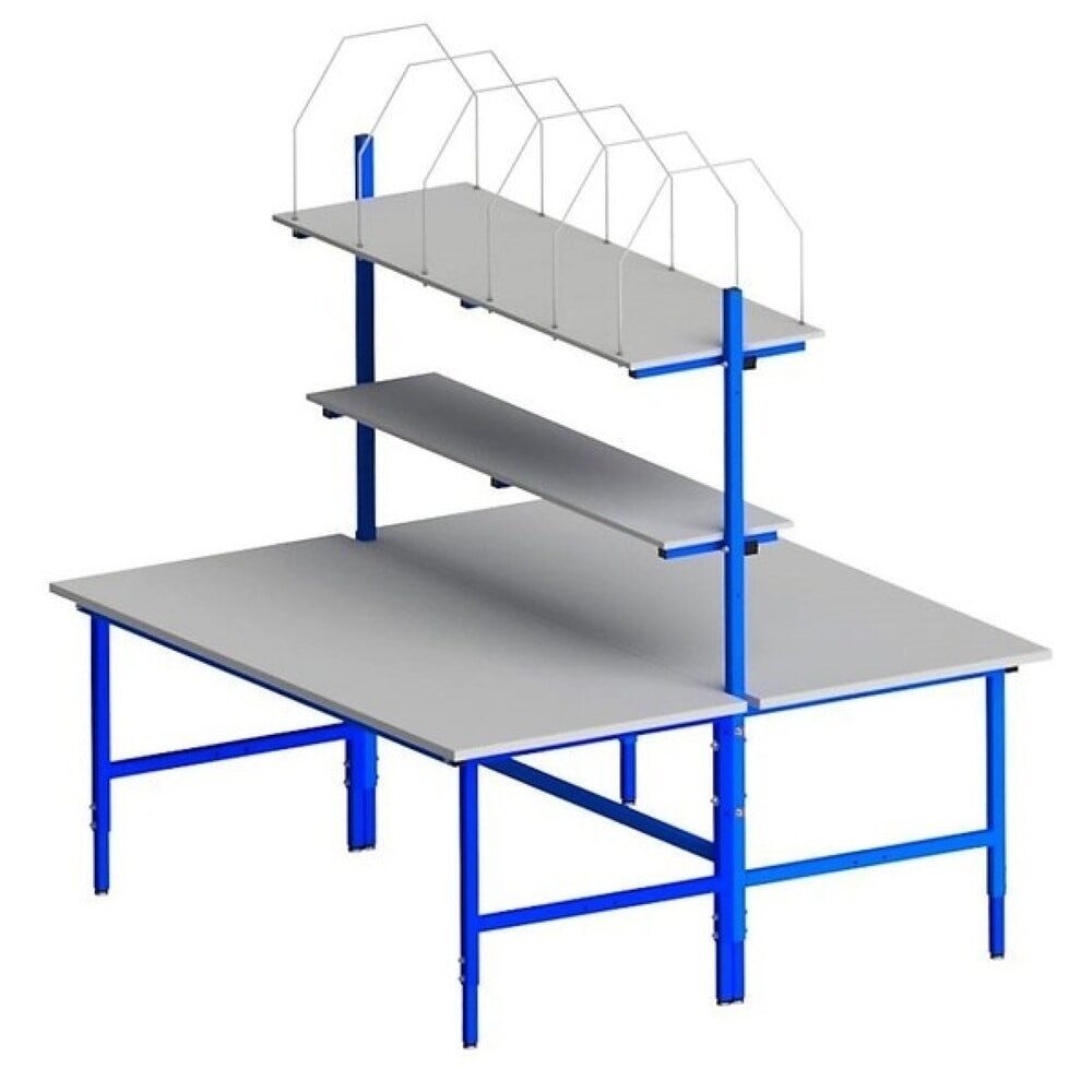 Product afbeelding: Complete set dubbele paktafel Classic, hxbxd 700-950 x 2.000 x 1.840 mm