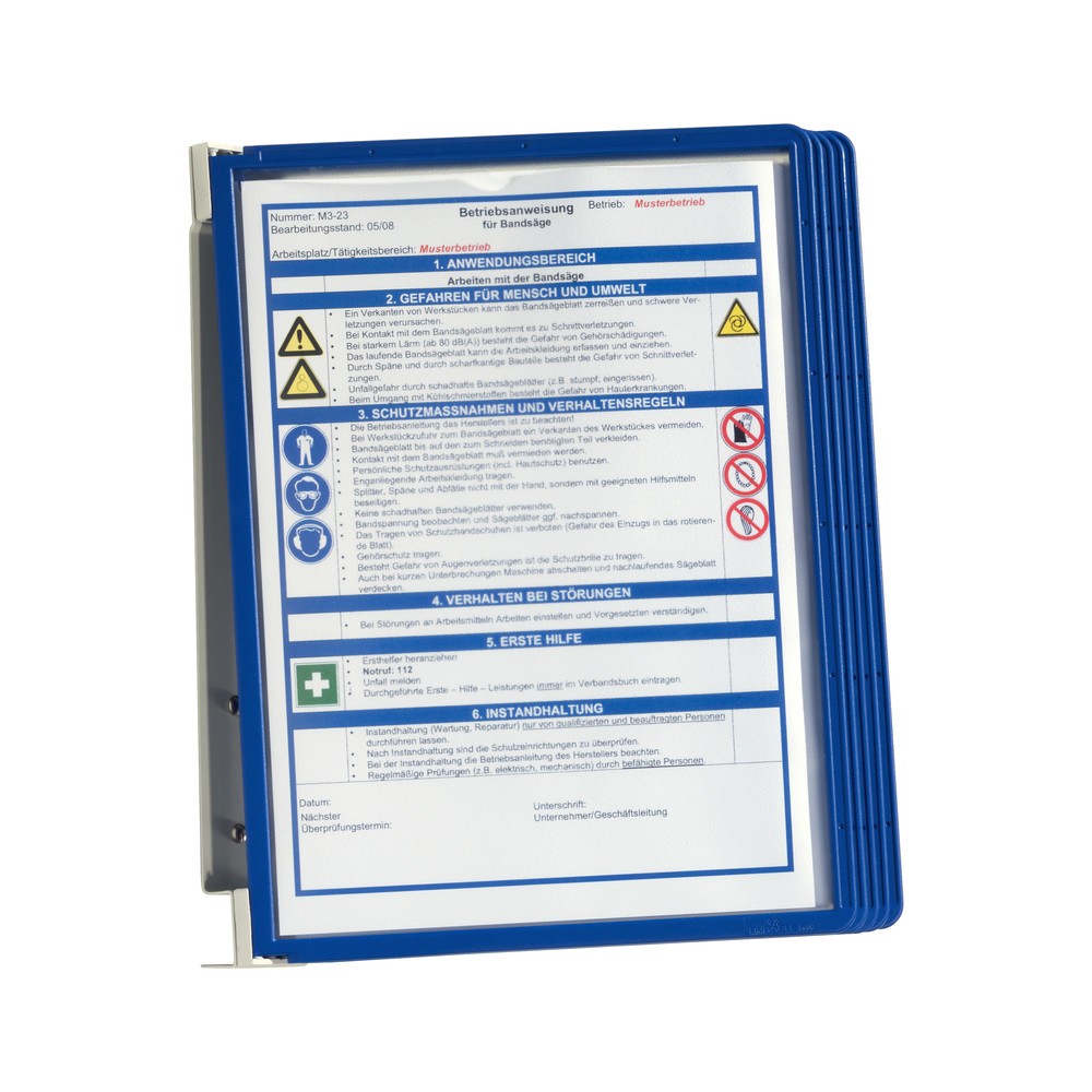Productafbeelding nr. 3: Complete set wandhouder Vario®, 5 displaymappen, rood