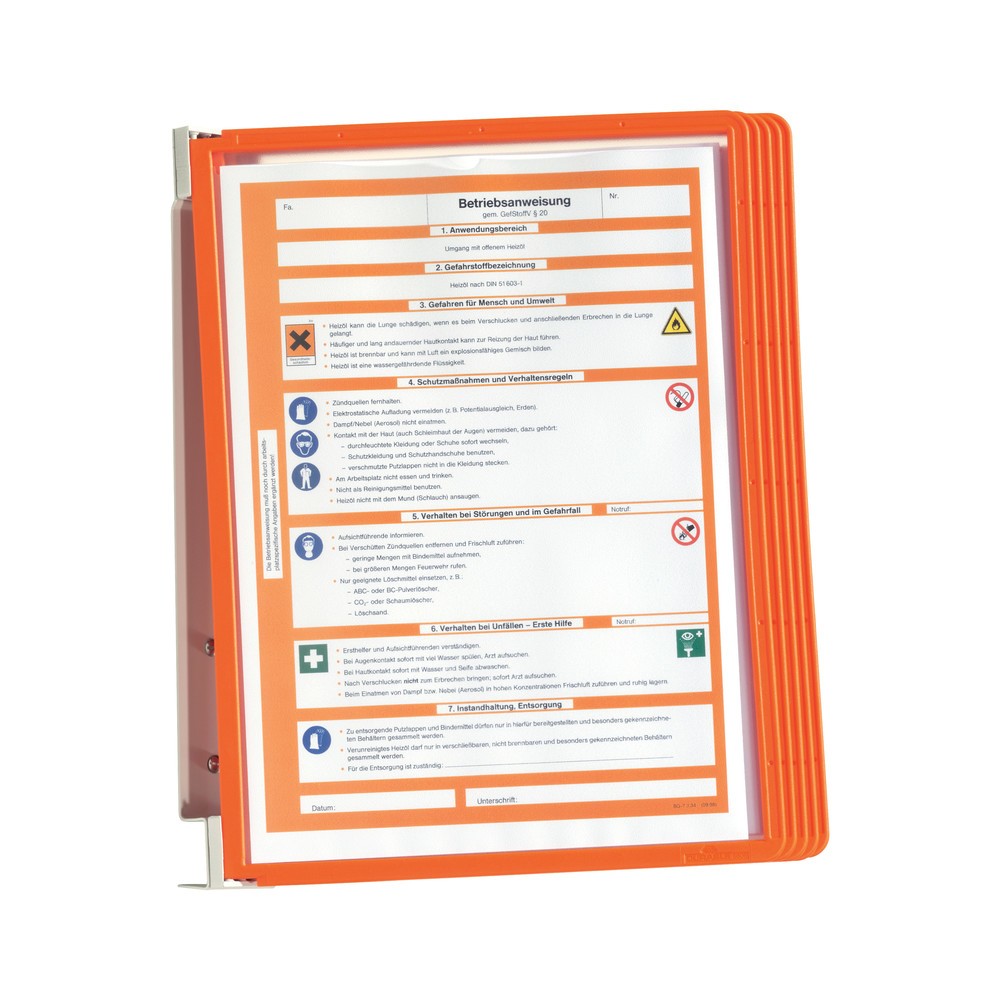 Productafbeelding nr. 4: Complete set wandhouder Vario®, 5 displaymappen, rood